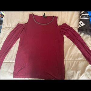 Maroon top